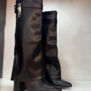 BOTA TACO CANDADO NEGRO