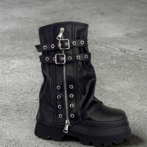 BOOT BIKER PLATAFORMA CORREAS