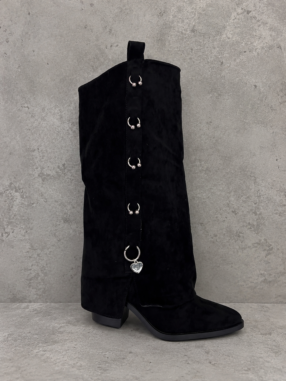 BOOT BIKER ALTA GAMUZA ARGOLLAS